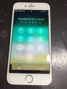 画面下の液漏れとタッチ暴走のiPhone6s